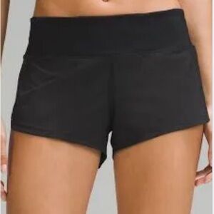 4 in. Lulu lemon speed up shorts in black